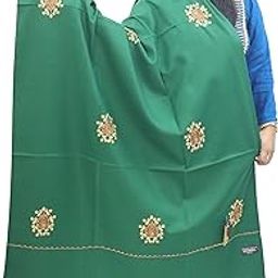 Embroidered Wool Maroon Shawl SWL 21110-19-picture-17