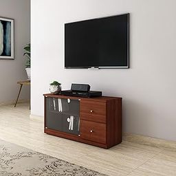 Amazon Brand - Solimo Cygnus Engineered Wood 2 Door TV Cabinet with Drawers ( Brown, Sienna Cherry)-10