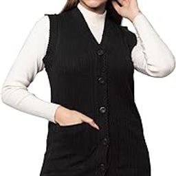 Sleeveless Sweater for Women with Pockets Cardigan Winter wear Sweaters for Ladies Plus Size M to 6XL-image-85