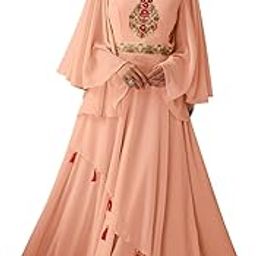 Women's Georgette Wrap Maxi Gown-18