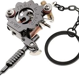 Club Bollywood®Alloy Tattoo Gun Keychain Mini Tattooing Machine Necklace Pendant Decoration Black D|Health & Beauty | Tattoos & Body Art |1 Piece Mini Machine-image-9