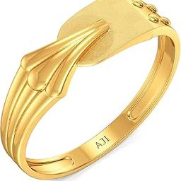 22 k (916) Stylish Bold Designer Mens Gold Ring-image-14