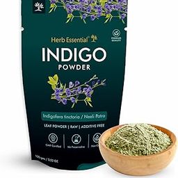 Herb Essential Organic Indigo Leaves Powder | Natural Black Color For Hair & Beard | 100% Pure,No Added Chemicals, 100 g-image-90