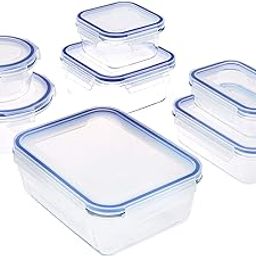 Amazon Brand - Solimo Rectangular Glass Storage Container Set, Set of 7, Transparent-image-18