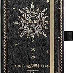 2025-2028 Pocket Planner - Monthly Pocket Calendar (36-Month) with 60 Notes Pages, Jul. 2025 - Jun. 2028, 6.2" x 4", 3 Year Monthly Planner 2025-2028 with Contacts, Holidays and Pen Holder, Black-image-2