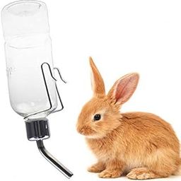 Sage Square Leak Proof Cage Attachment Water Bottle Cum Feeder for Guinea Pig/Rabbit/Puppy/Cat/Kitten (180ml)-14