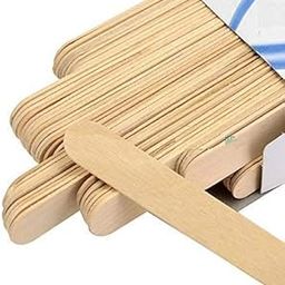 D.B.Z.® Wax Sticks for women, Wood Wax Spatula Applicator, Body Hair Removal Craft Sticks Applicator Spatula (Pack of 100)-picture-13
