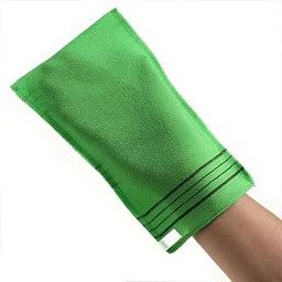 KIRA Korean Exfoliating Washcloth Mitt Asian Exfoliating Bath Body Scrub Mitt Italy Towel Double Sided Exfoliating Cloth Gloves Dead Skin (Pack of 2)-image-25