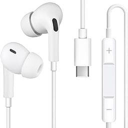 USB C Headphones, Type C Earbuds Compatible for iPhone 15/15 Pro/ 15 Pro Max Samsung S24 Headphones with Microphone Noise Isolation Stereo Wired Earphones for Samsung Galaxy S22 S23 Ultra Pixel 7a-image-46
