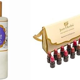 Just Herbs Ayurvedic Kumuda Indian White Waterlily Anti Hairfall Conditioner 200 Millilitres & Ayurvedic Creamy Matte Lipstick Set For Lip Hydrating & Moisturizing 38gm (Pack of 16)-20