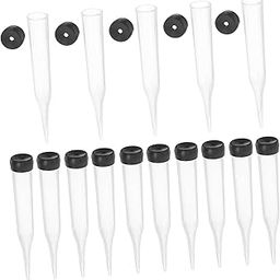 Gadpiparty 50pcs Clear Plastic Floral Vials Pointed Flower Water Tubes for Fresh Flower Hydration Durable Bouquet Stem Holders for Floral Arrangements and Decor-image-8