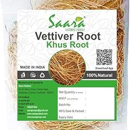 HERBAL FRESH Vetiver Root 100g Khus Root Vetiveria Zizanioides Vala Kas Ramacham Vetiver for Hair Growth Healthy Skin (Pack of 1 X 100g)-21