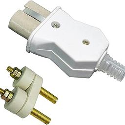 16A 250V Ceramic Heater, Oven, Iron Male Female Plug 1 Pair-image-53