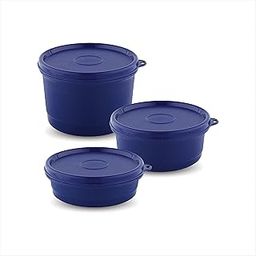 Attro Set of 3 Micron Stainless Steel Double Wall Storage Containers Airtight & Leak Proof Containers for Office Use, School, Picnic, 550 Ml, 400 Ml & 270 Ml - Blue-19