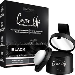 HKEXPORT Cover-Up Hair Powder- Black | Helps Cover Grey Roots & Bald Spots Instantly | Hair Cover-Up Powder | Long-Lasting & Matte Finish, Fine Powder for Flawless Applicationd (4 gram)-image-98