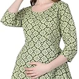 Maternity Feeding Top for Women | Nursing Short Kurtis with Zip | Pregnancy Long Tunics for Jeans | Maternity Nursing Clothes for Easy Breast Feeding | Pregnant Clothing.-image-19