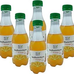 Hello Healthy Sea Buckthorn Orange Soda Drink | Pack of 12 (200 ml Each) | Supporting Skin Health, Promoting Heart Health | (Rich in Vitamin C) | Boost Immunity & Antioxidant-image-58