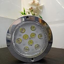 A K Lighting 9 LED 27 WATT SS Surface Model Swimming Pool Light | Under Water Wall Mounted Light (RED)-image-65