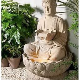 Buddha Statue Decorative Water Fountains for Outdoor Living Room,Office,Garden Table Top Waterfall Indoor Home DecorFibreglass-image-66