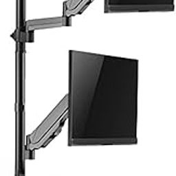 Gadget Wagon 17-32" Gas Strut Dual Monitor Arm Mount - 360° Rotation & Tilt for Optimal Viewing-picture-17