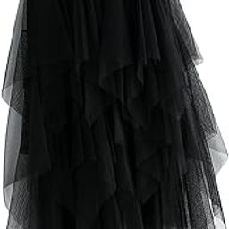 CALANDIS Women's Tulle Skirt A Line Layered Skirt Dress for Formal Wedding Black | Clothing, Shoes & Accessories | Womens Clothing | Skirts-image-33