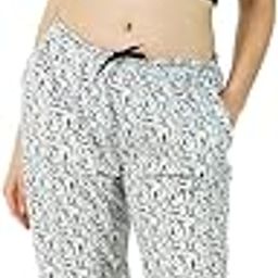 Omney Woman's Girl's Presents Nightwear Regular Fit Cotton Floral Printed Fashionable Pyjama/Track Pant Lower Comfort Relaxable (Multicolour; Free Size)-picture-9