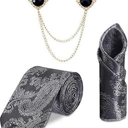 Random Stripe Men necktie set self-Design Fabrick Formal Party wear Ties (Pack of 4)-image-73