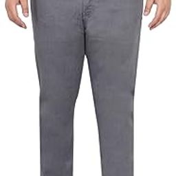 Plus Size Men's Stretchable Mid-Rise Comfort Fit Clean Look Cotton Jeans for Men-image-51