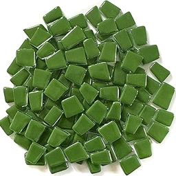 Bold Collection Fern Green Irregular Trapezoid Glass Tiles - 150 Grams, 3.5mm Thickness, 95 to 100 Pcs-image-90