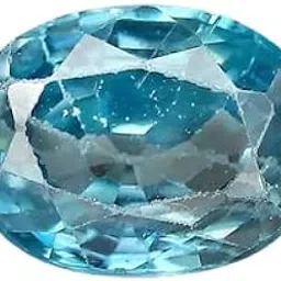 anuj sales Blue Zircon Stone Original Certified 5.25 Ratti Blue Zircon Loos Gemstone for Ring Bracelet Pendant Size for Women's & Men's-picture-35