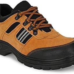 Ozarro Suede Leather Steel Toe Safety Shoes for Mens (S4404) Tan-image-71