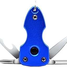 Stealodeal Black 6 in 1 Torch Multi-Tool Keychain (Blue)-picture-16