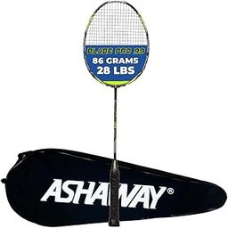 ASHAWAY Blade Pro 99 Strung Badminton Racquet | Jointless and Even Balanced Shuttle Bat Racket | High Modulus Graphite Plus Power Carbon | 28 LBS Badminton Rackets for Intermediate Players-picture-12