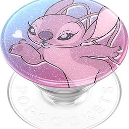 PopSockets Phone Grip with Expanding Kickstand, Disney - Glitter Angel Kisses-9