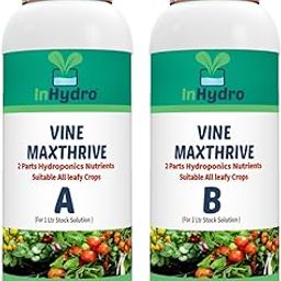 Vine MaxThrive: Maximum Strength Nutrient Formula for Vine Crops Liquid pre-mix. 1 Ltr stock solution, for 200 Ltr final nutrient solution. for all kinds Vine Crops, indoor and outdoor-15