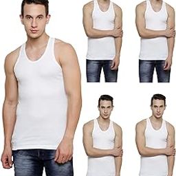 Super Deluxe Round Neck Cotton Men's Vest- White, Feather Soft 100% Combed Cotton, Snug Fit, Quality Stitching - Moisture Absorbing & Breathable-image-10