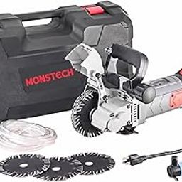 MONSTECH 135mm 5800W 5 Blade Electric Wall Chaser with Laser Guide Groove Cutting Machine Slotting Machine Line Infrared Sighting-11