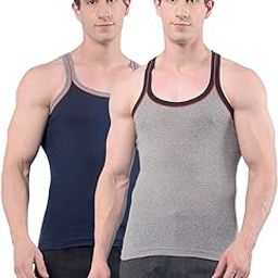 RKG Men's Assorted Pack of 2 Gym Vest (MRGV-211-Assorted-2)-image-48