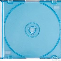 AcePlus Ultra-Slim Single Disc CD Jewel Cases in 5mm Slimline Thickness in Blue (25-Pack)-image-27