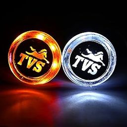 Deviant Buzz Handle Bar Weight Light Side Weights Handle Grip End Indicator Light For All Bikes & Scooty- (White & Orange, Led)-picture-32