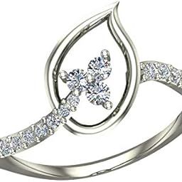 18k (750) White Gold Diamond Ring for Women-image-72