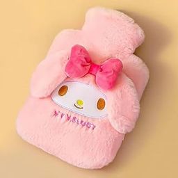 Hot and Cold Therapy Bag,Rubber Hot Water Bag 1ltr, Heating Bottle for Pain Relief, Heat Bag for Winter Non Electric Hot Water Bag for Period Cramps(Pink)(Cartoon Designs)(1Pcs) (My Melody)-image-27
