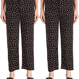 Womens Cotton All Over Printed Pyjamas/Lounge Pants (Pack of 2)-image-62