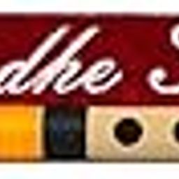Radhe Flutes | PVC Fiber Bansuri | Left Handed G Sharp With Velvet Cover | With Lip-plate | Higher Octave | Tuned With Tanpura A=440Hz (Beige Flute With Black & Orange)-image-83
