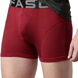 100% Micro Modal Trunk for Men | Trendy Soft Stretch Fabric Innerwear | Outer Elastic Twin Layered Underwear for Mens | Solid Ultra-Light Regular Fit Trunks| Multicolored (Pack of 1)-image-7