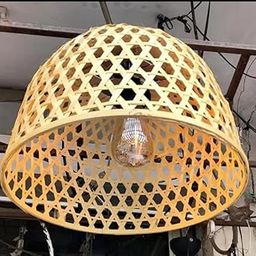 Bamboo Hanging Lamp Shades,Pendent Lamp Shade,Hanging Lights for Dining Room, Living Room,Hotel,Cafe,Home Corrido, Bar, Restaurant, Coffee House (jaal).-image-14