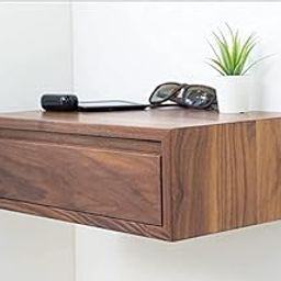 Vinod Handicraft Solid Sheesham Wood Floating nightstand with Drawer and Shelf, mid Century Bedside Table, mid Century Modern End Table, nightstand for Bedroom-picture-25