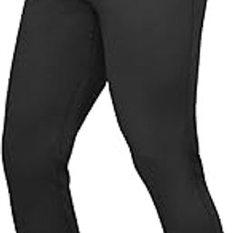 ViaTerra Fleece Winter Base Layer Bottom | Available in 3 Sizes | Breathable, Easy Stretch, Black-picture-14