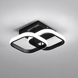 kaunopilis Modern Dimmable LED Ceiling Light, Flush Mount Fixture in Black with 3 Color Temperature Options (3000K/4500K/6000K) | Adjustable Indoor Lighting for Bedroom, Living Room, Dining Room (803)-image-20