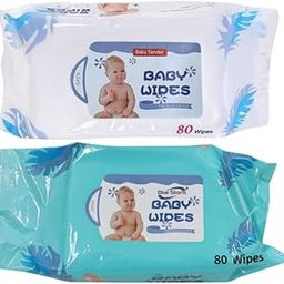 Spatlus Baby Daily Care Wipes, Fresh Scented Babies Wipes, Alcohol-Free, Paraben-Free, Clean & Calm, Cleanse Gently and Efficiently, Baby Essentials, Ultra Soft (Pack of 2, 80 Pc Each)-image-32